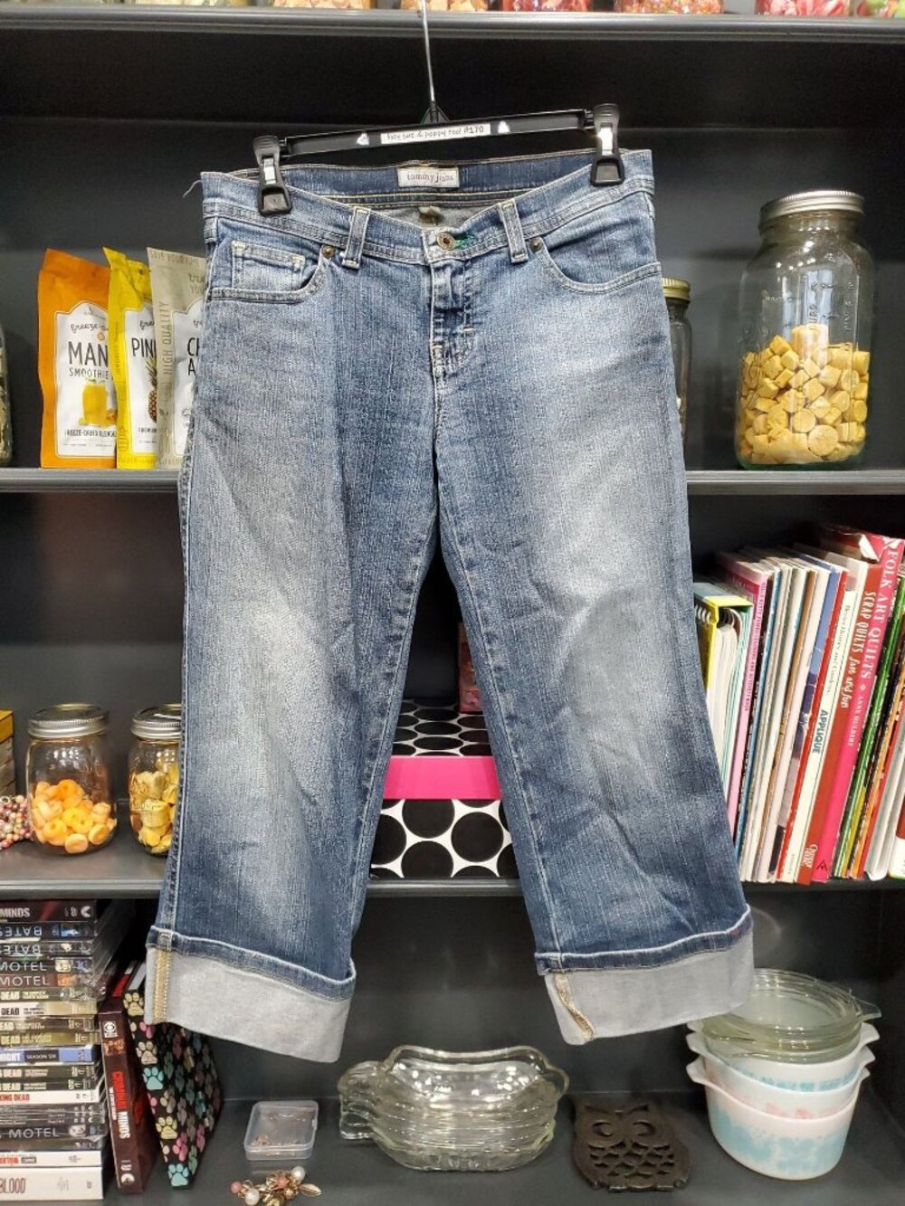 Tommy Jeans Sz 5 Capris Denim Faded READ 2005